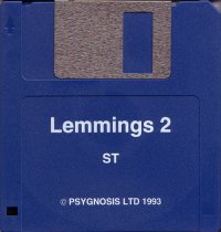 Lemmings 2: The Tribes Atari ST US box art